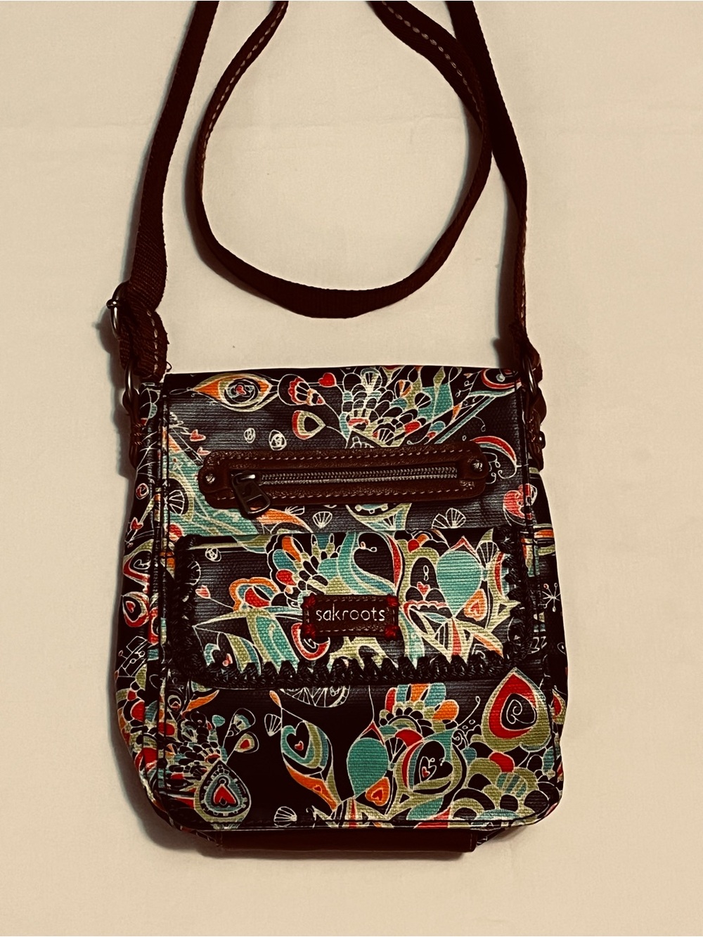 NWOT Sakroots Colorful Crossbody Bag Purse – Floral Boho Adjustable Strap
